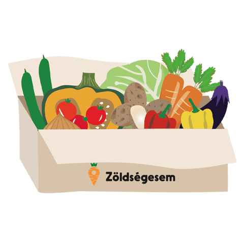 Zöld zöldségláda