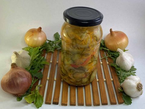 Vegyesvágott savanyúság cukorral (t.sz.m.) 720ml