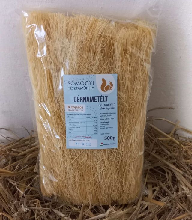 Házi jellegű 8 tojásos cérnematélt tészta (500 g)