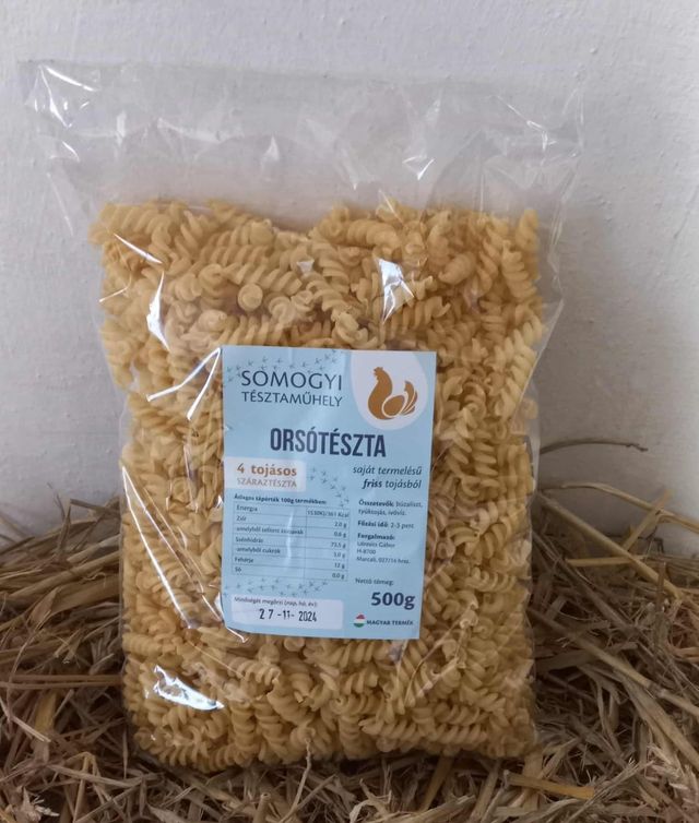 Házi jellegű 4 tojásos orsó tészta (500 g)