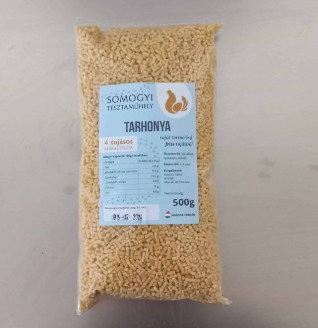 Házi jellegű 4 tojásos tarhonya tészta (500 g)