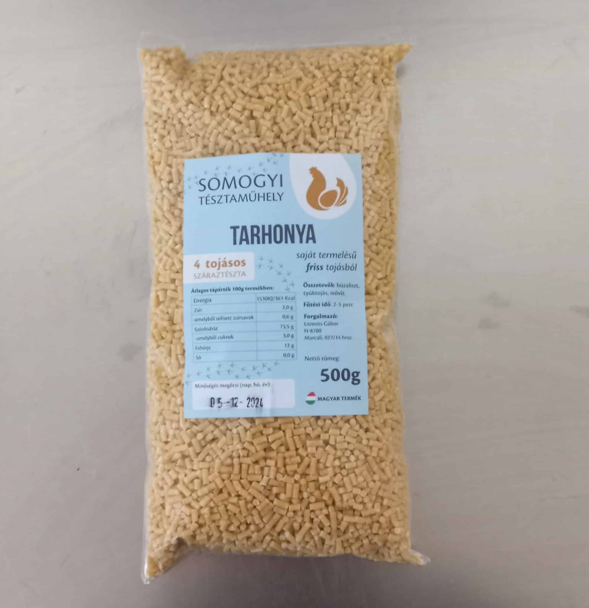Házi jellegű 4 tojásos tarhonya tészta (500 g)